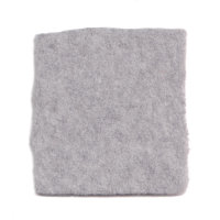 BIO Baumwollfleece hellgrau melange Doubleface