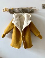 Teddyplüsch Baumwolle natur