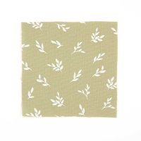 Baumwollgewebe light olive leaves