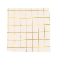 Musselin Grid ochre creme EP
