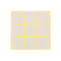 Musselin Grid beige lemon 4x4