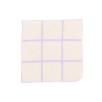 Musselin Grid beige flieder 4x4