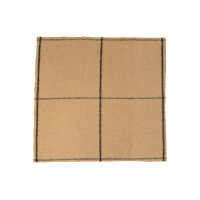 Mantelflausch Wollmix Grid dunkelbeige