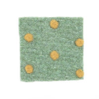 Walkloden Mix Dots altmint senf