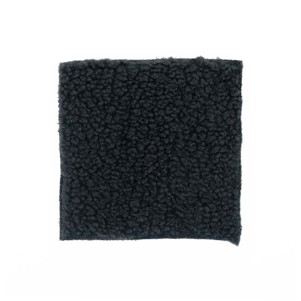 Teddyplüsch Doubleface black
