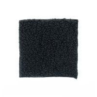 Teddyplüsch Doubleface black