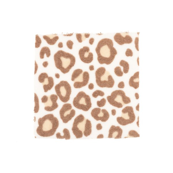 Stretch Frottee Leo beige off white