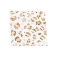 Musselin Leo cognac beige off white
